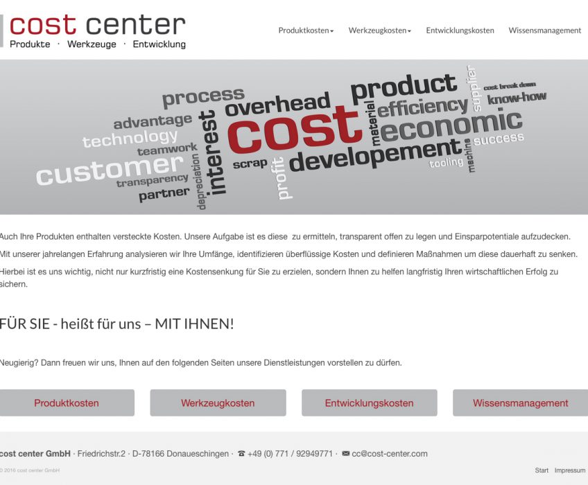 Di2 Ideenschmiede Werbeagentur News cost center Logo und Website