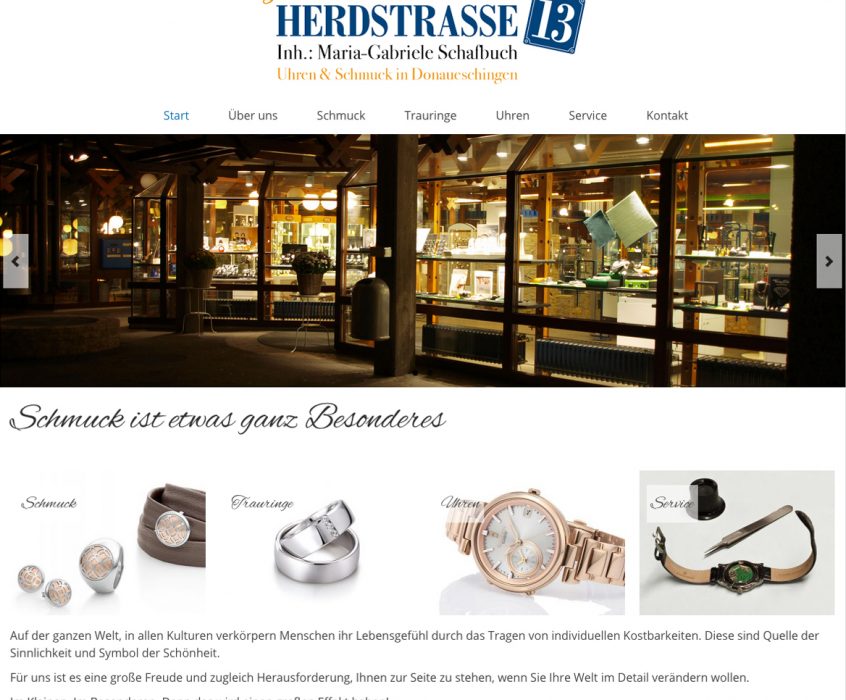 Di2 Ideenschmiede Werbeagentur News Juwelier Kraft Herdstrasse 13 Website