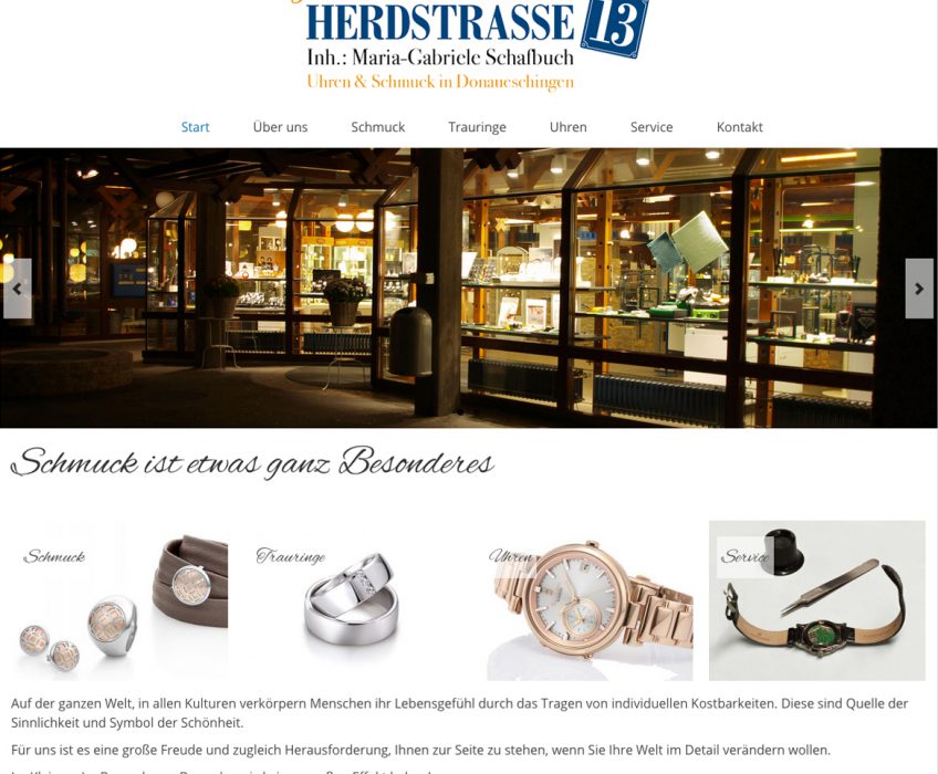 Di2 Ideenschmiede Werbeagentur News Juwelier Kraft Herdstrasse 13 Website